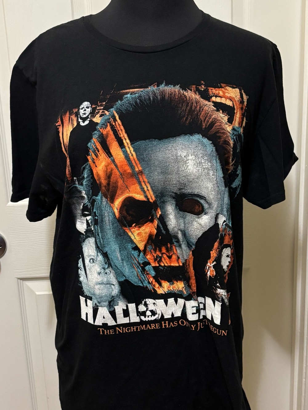 Halloween II Michael Myers Men’s Graphic T-Shirt Size Large Horror Movie Tee